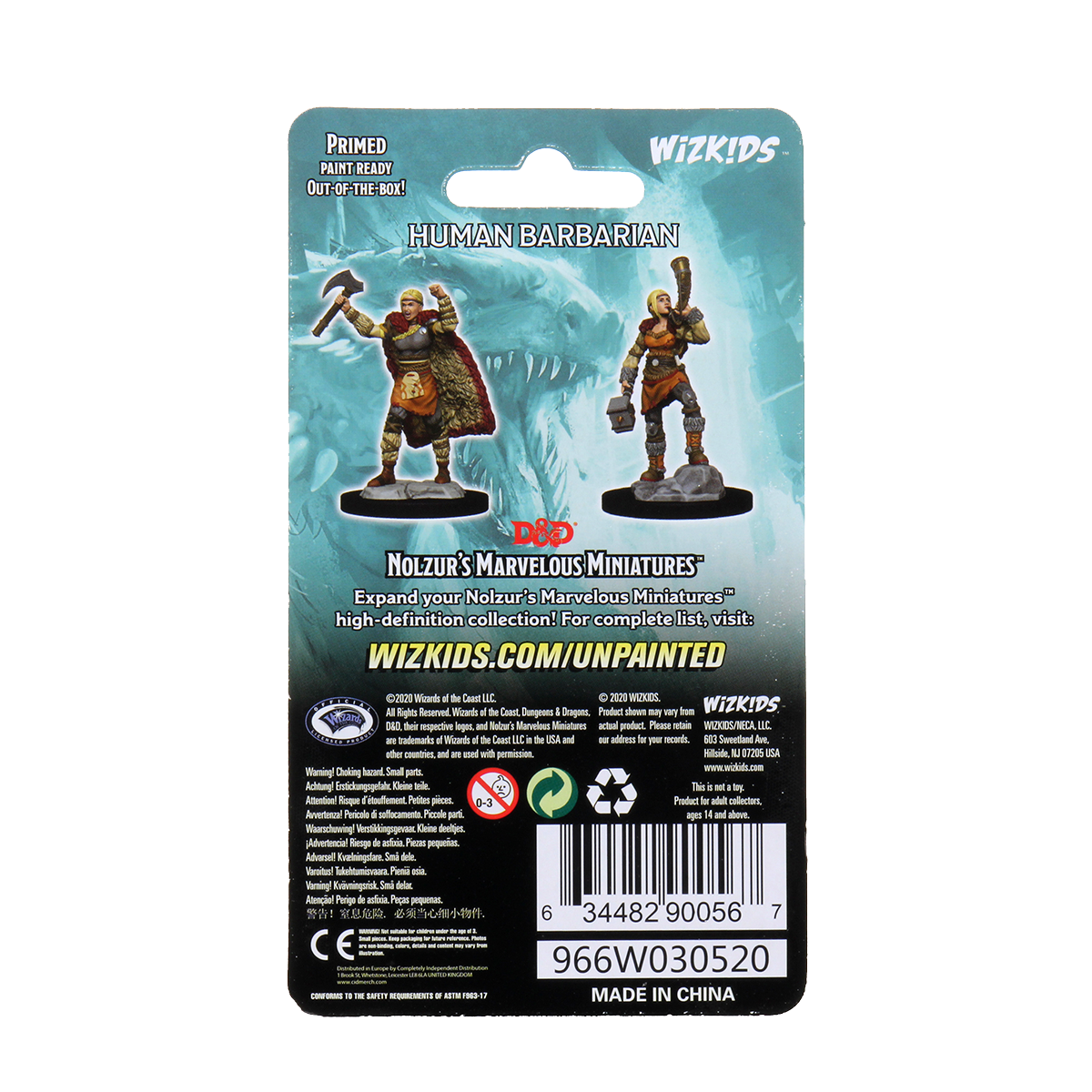 D&D Nolzur's Marvelous Miniatures - Female Human Barbarian