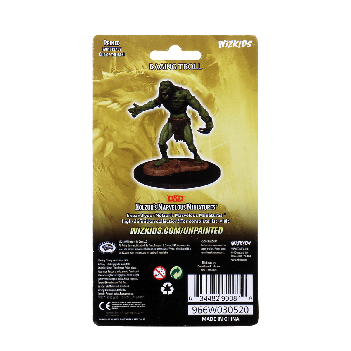 D&D Nolzur's Marvelous Miniatures - Raging Troll