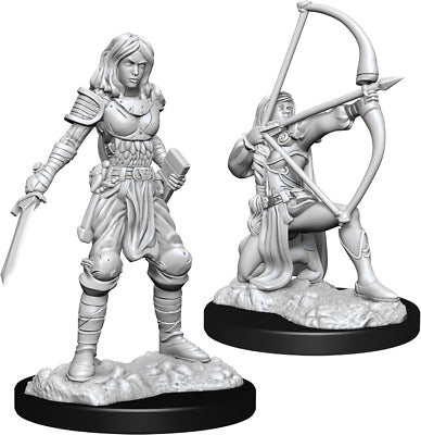 Pathfinder Deep Cuts Unpainted Miniatures: Human Fighter Female