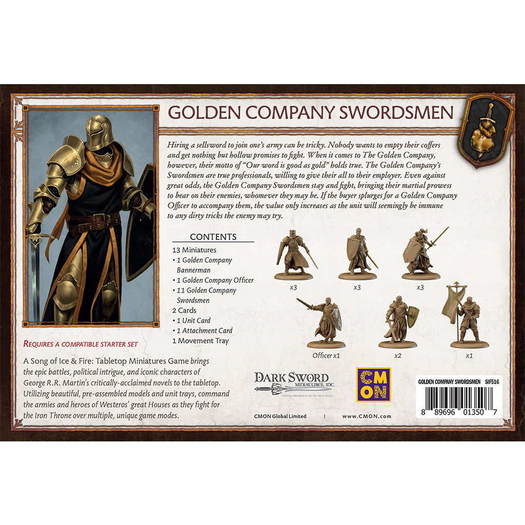 A Song of Ice and Fire - Neutral Forces: Golden Company Swordsmen