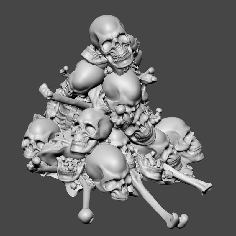 PILE OF SKULLS