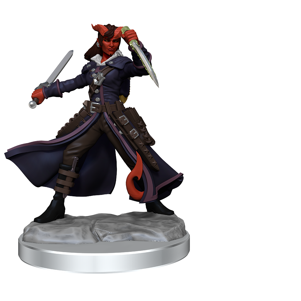 D&D Frameworks: Tiefling Rogue Female - Unpainted and Unassembled