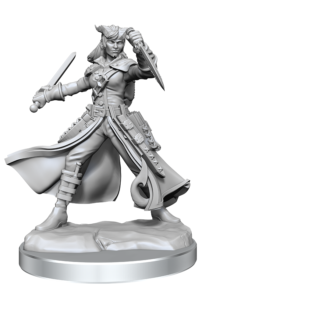 D&D Frameworks: Tiefling Rogue Female - Unpainted and Unassembled