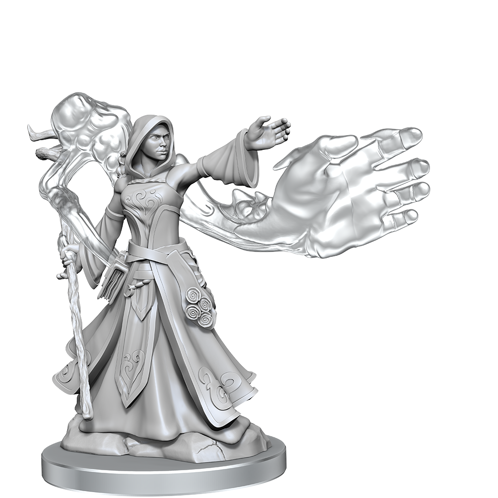 D&D Frameworks: Elf Wizard Female - Unpainted and Unassembled