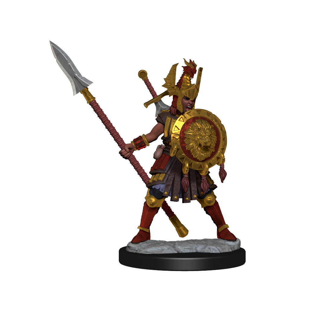 D&D Frameworks: Human Fighter Female - Unpainted and Unassembled