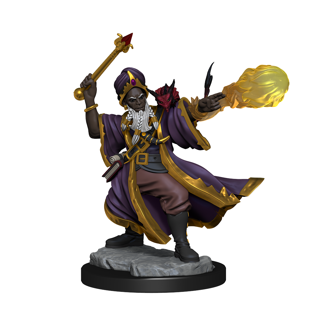 D&D Frameworks: Human Wizard Male - Unpainted and Unassembled