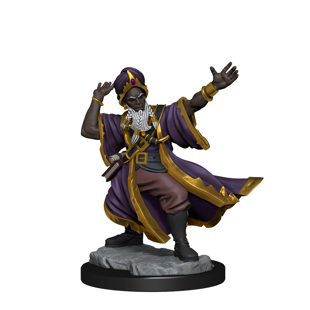 D&D Frameworks: Human Wizard Male - Unpainted and Unassembled