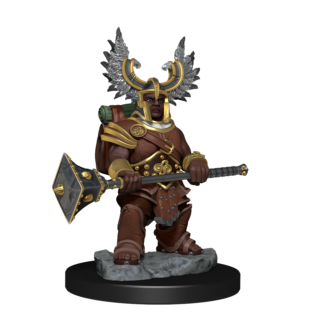 D&D Frameworks: Dwarf Barbarian Female - Unpainted and Unassembled