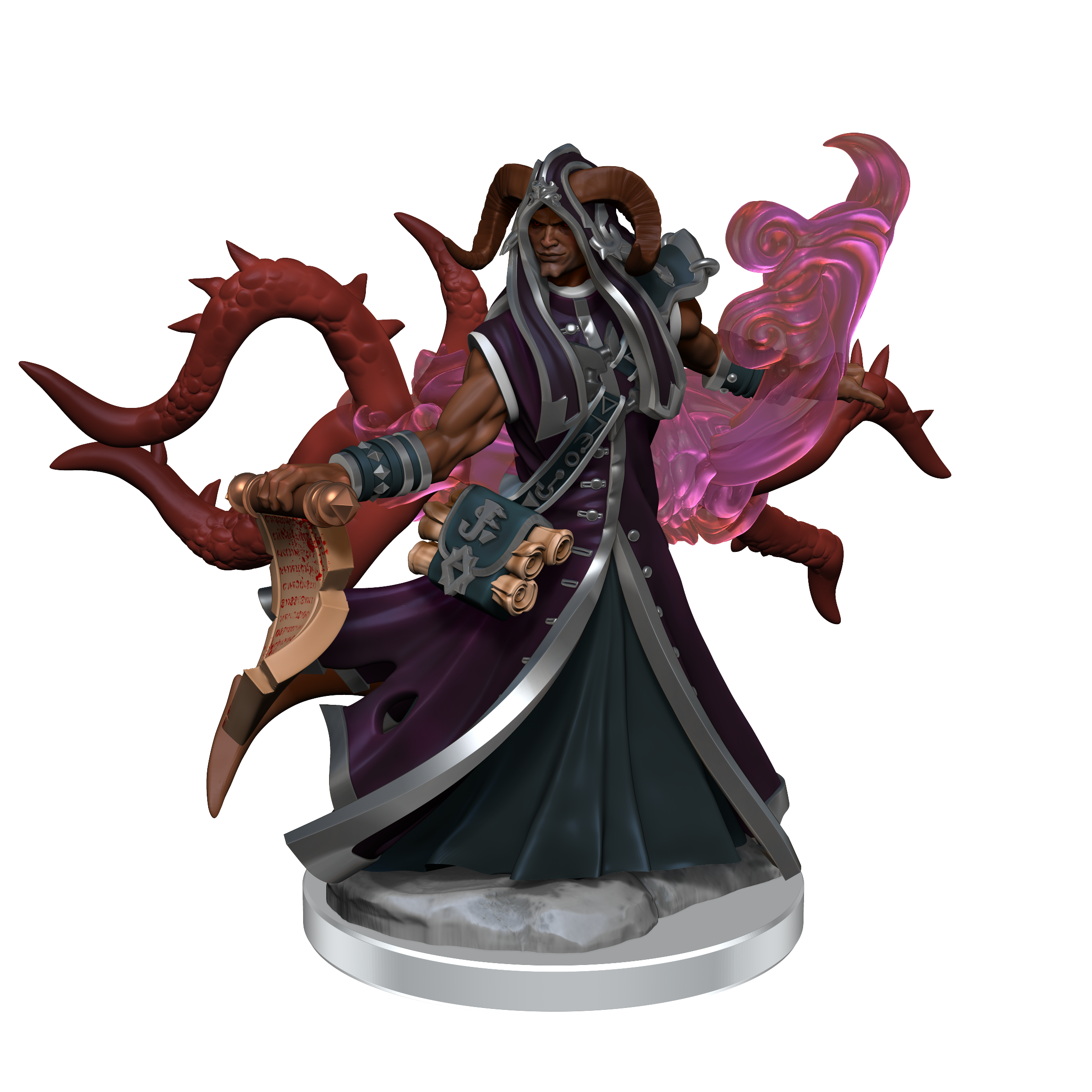 D&D Frameworks: Tiefling Warlock Male - Unpainted and Unassembled