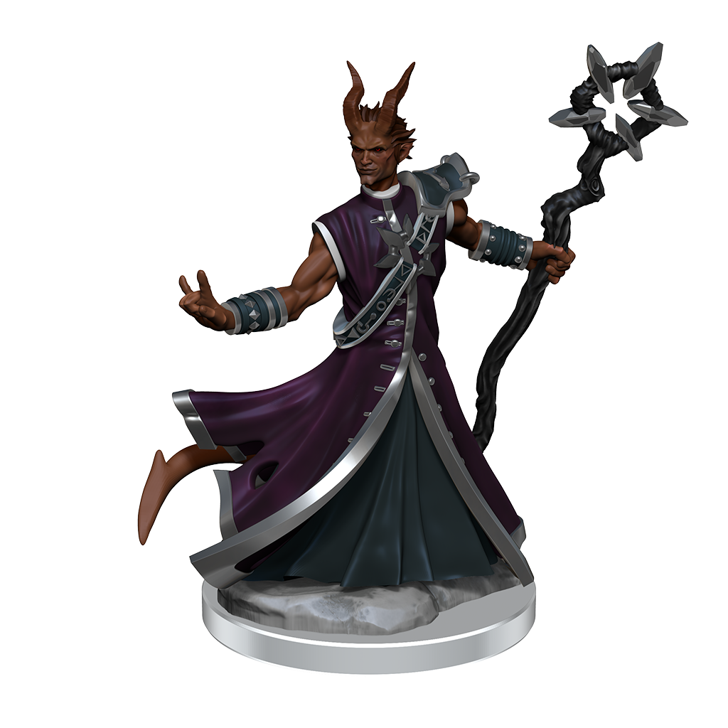 D&D Frameworks: Tiefling Warlock Male - Unpainted and Unassembled