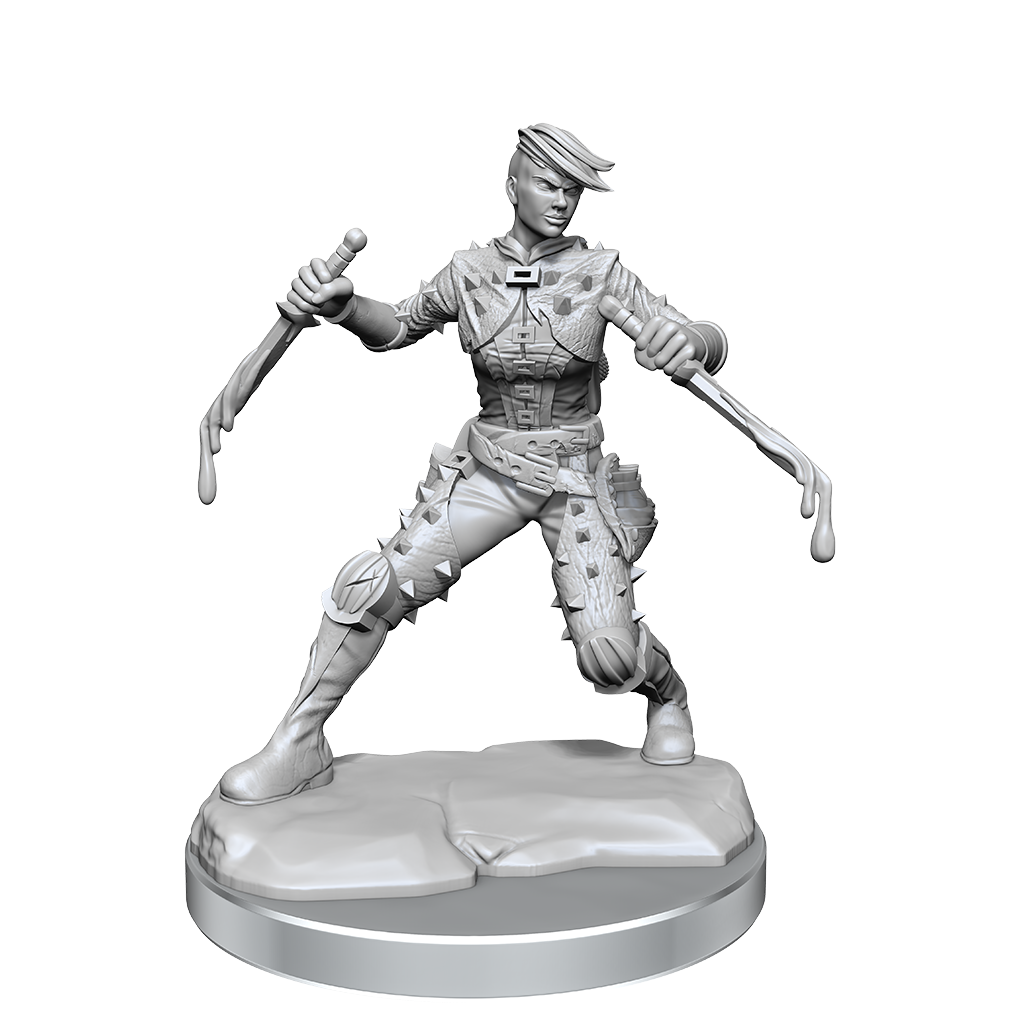 D&D Frameworks: Human Rogue Female - Unpainted and Unassembled