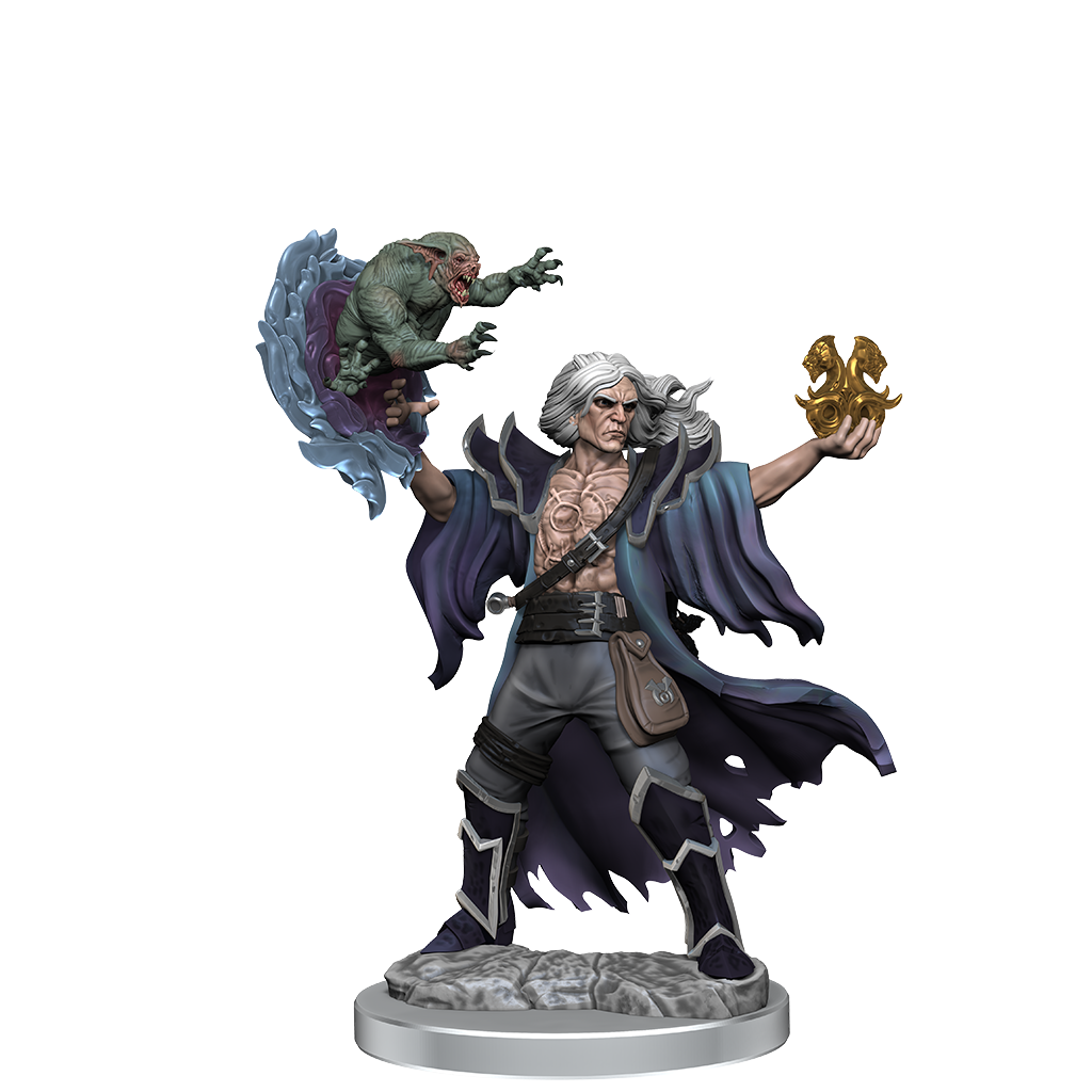 D&D Frameworks: Human Warlock Male - Unpainted and Unassembled