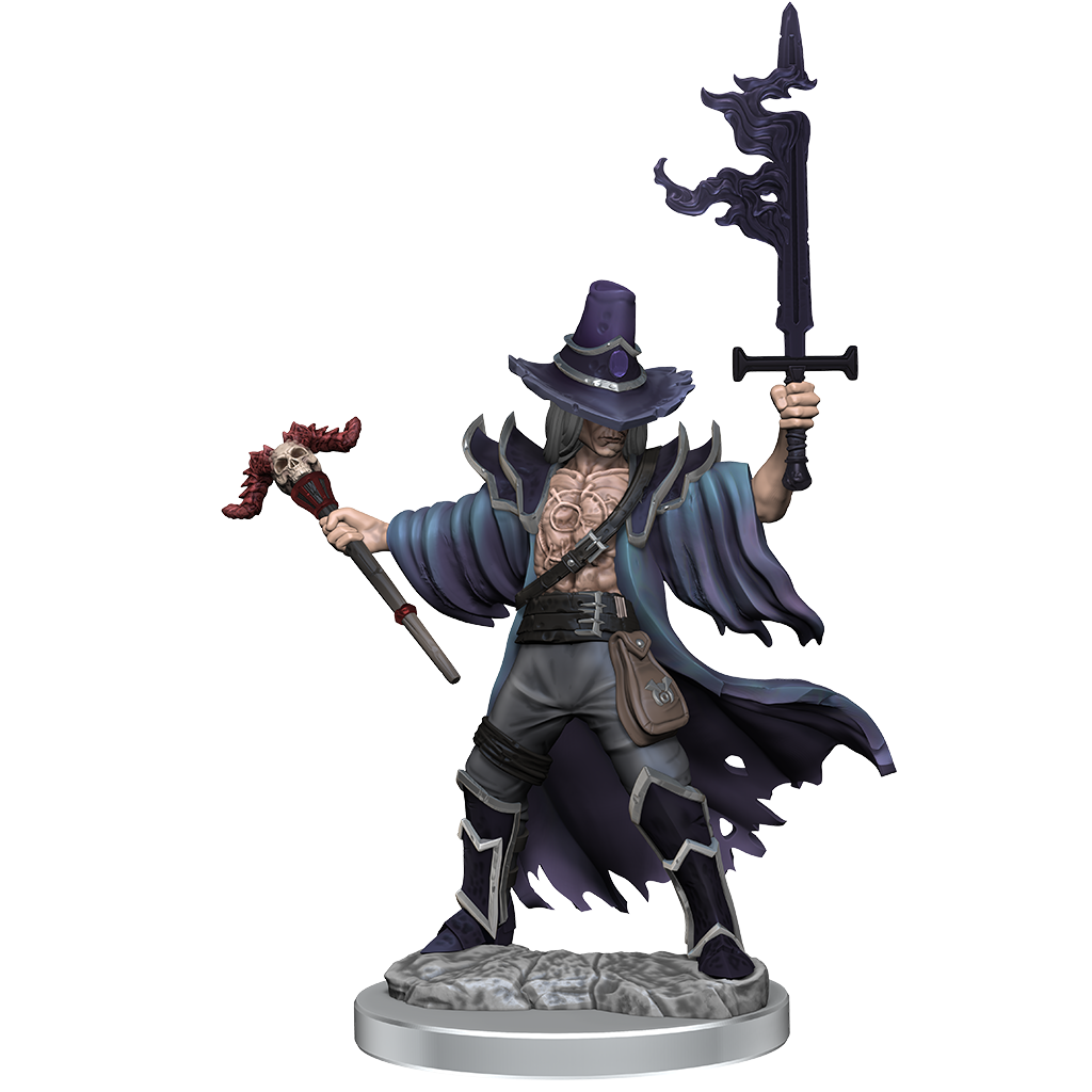 D&D Frameworks: Human Warlock Male - Unpainted and Unassembled