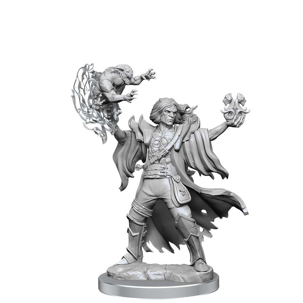D&D Frameworks: Human Warlock Male - Unpainted and Unassembled