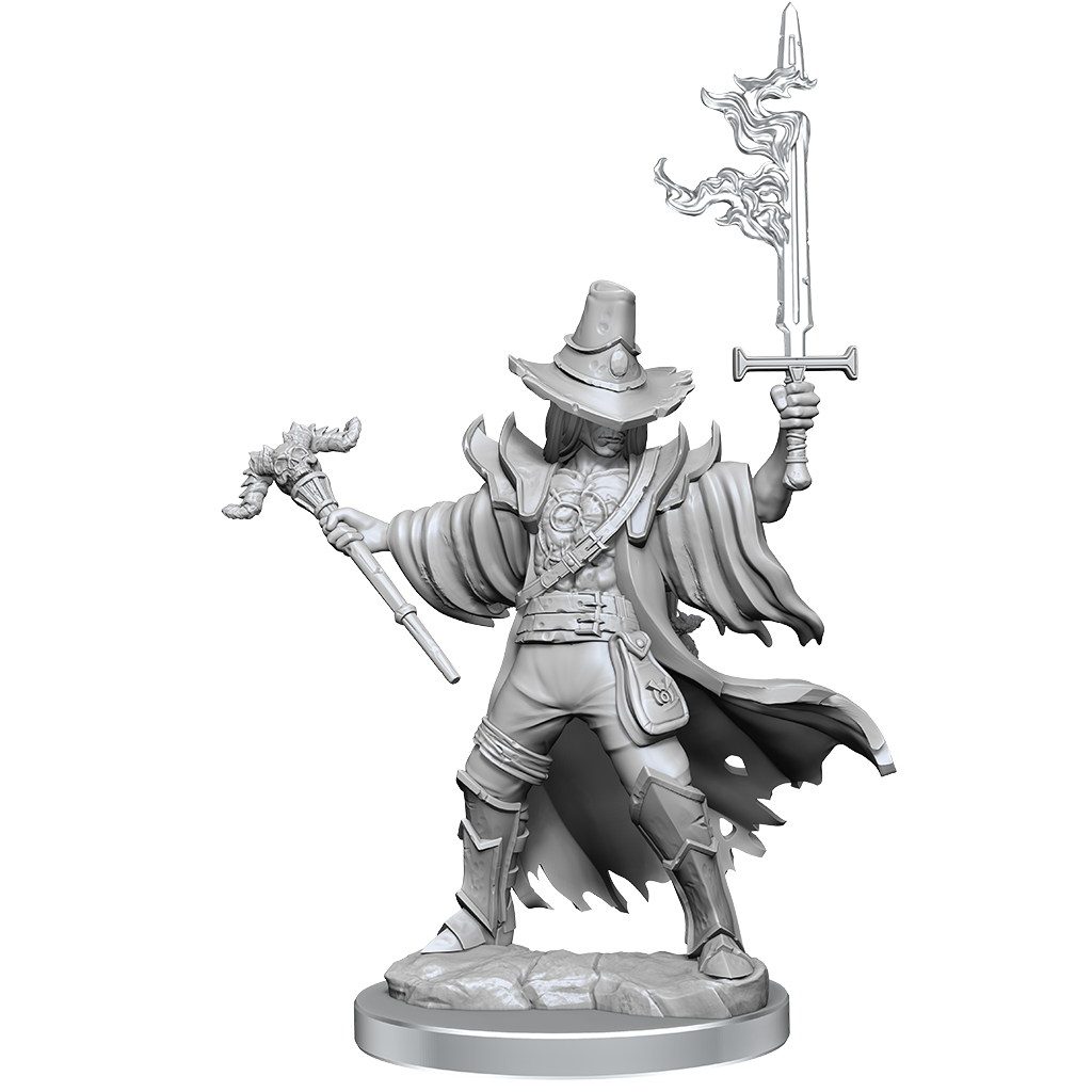 D&D Frameworks: Human Warlock Male - Unpainted and Unassembled