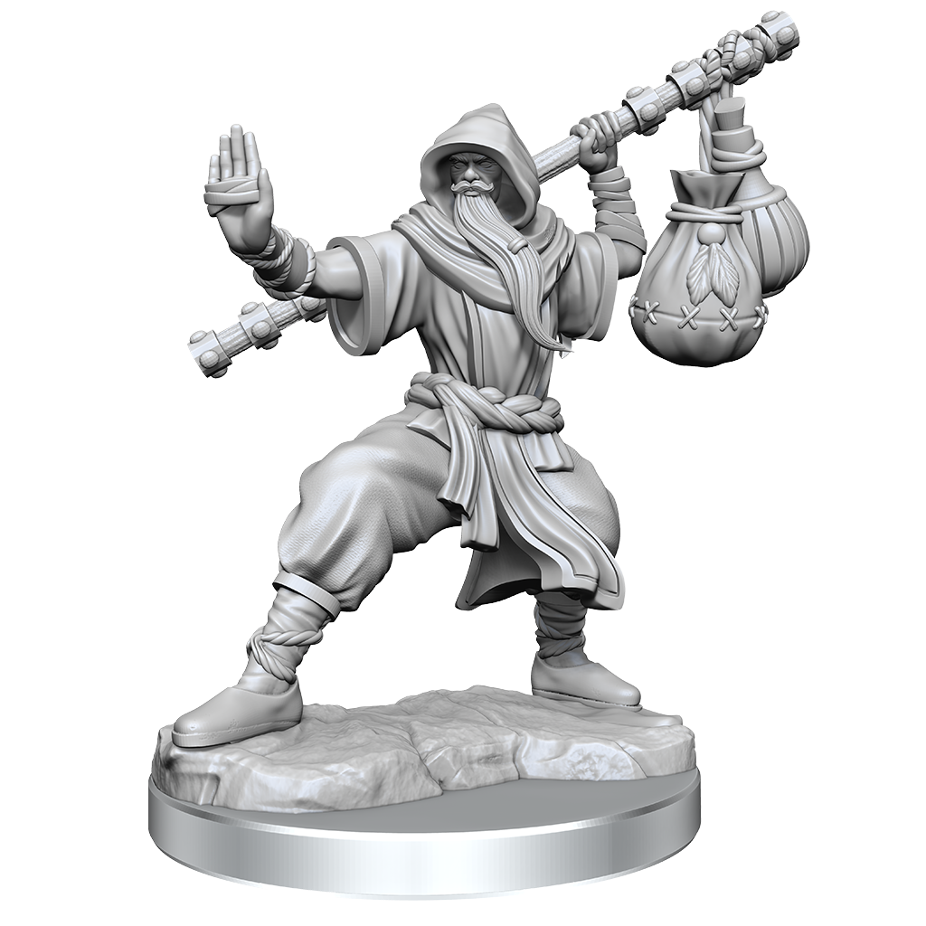 D&D Frameworks: Human Monk Male - Unpainted and Unassembled