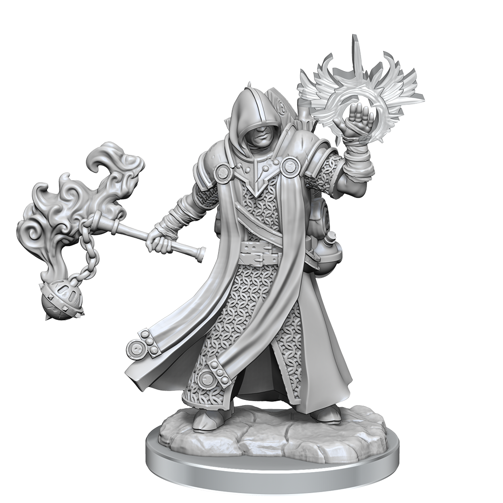 D&D Frameworks: Human Cleric Male - Unpainted and Unassembled