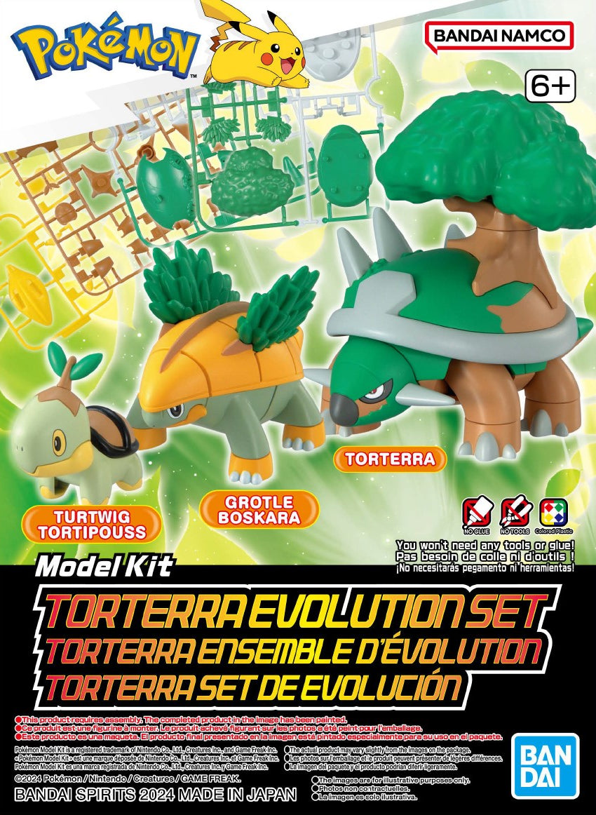 Bandai Pokemon Model Kit: Torterra Evolution Set