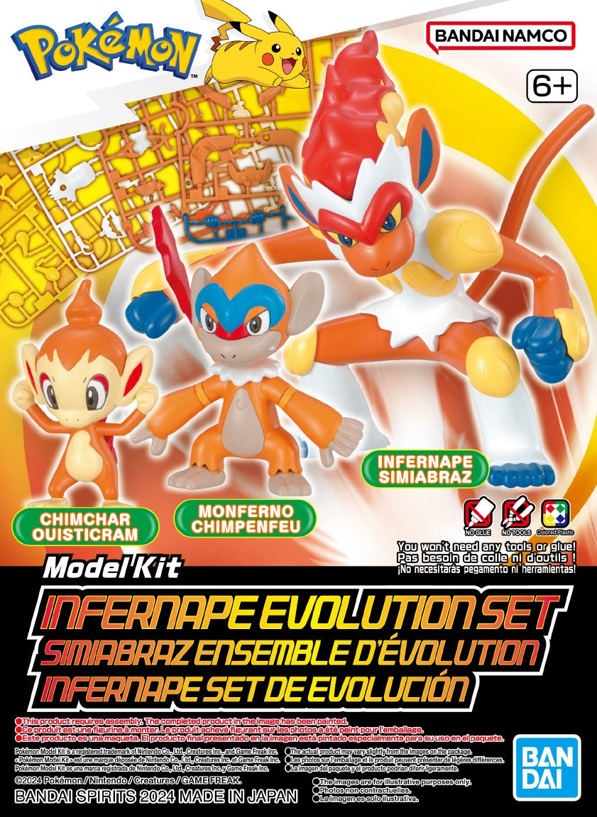 Bandai Pokemon Model Kit: Infernape Evolution Set