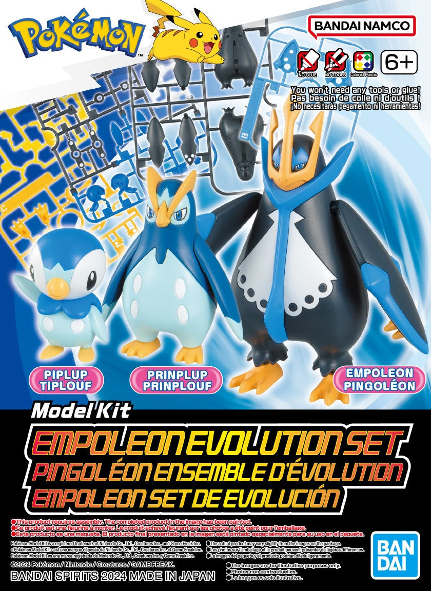 Bandai Pokemon Model Kit: Empoleon Evolution Set