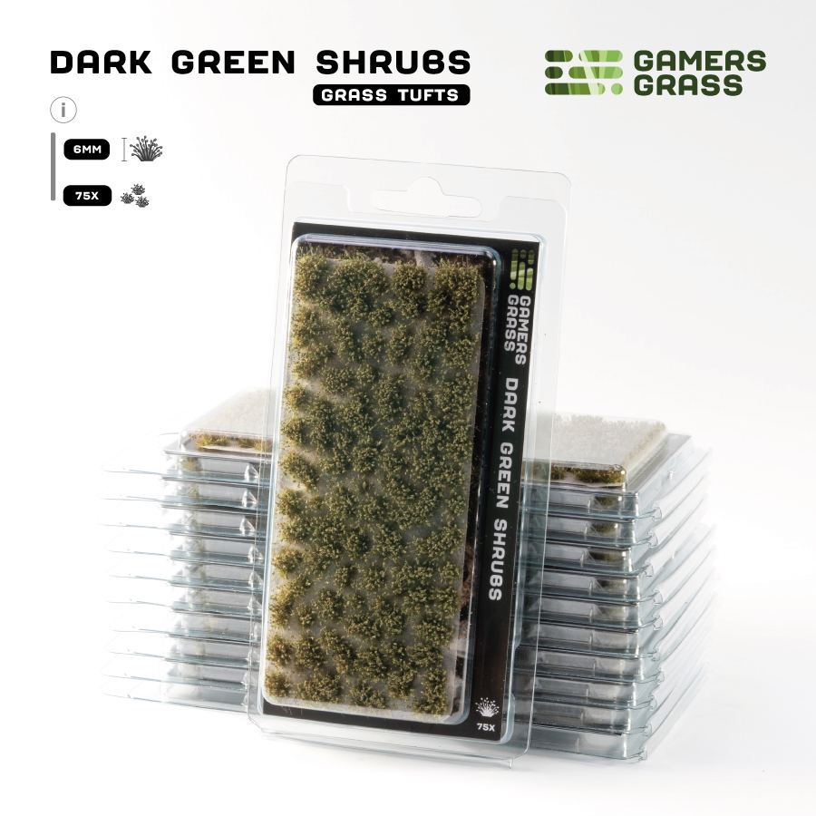 Gamers Grass: Dark Green Shrubs