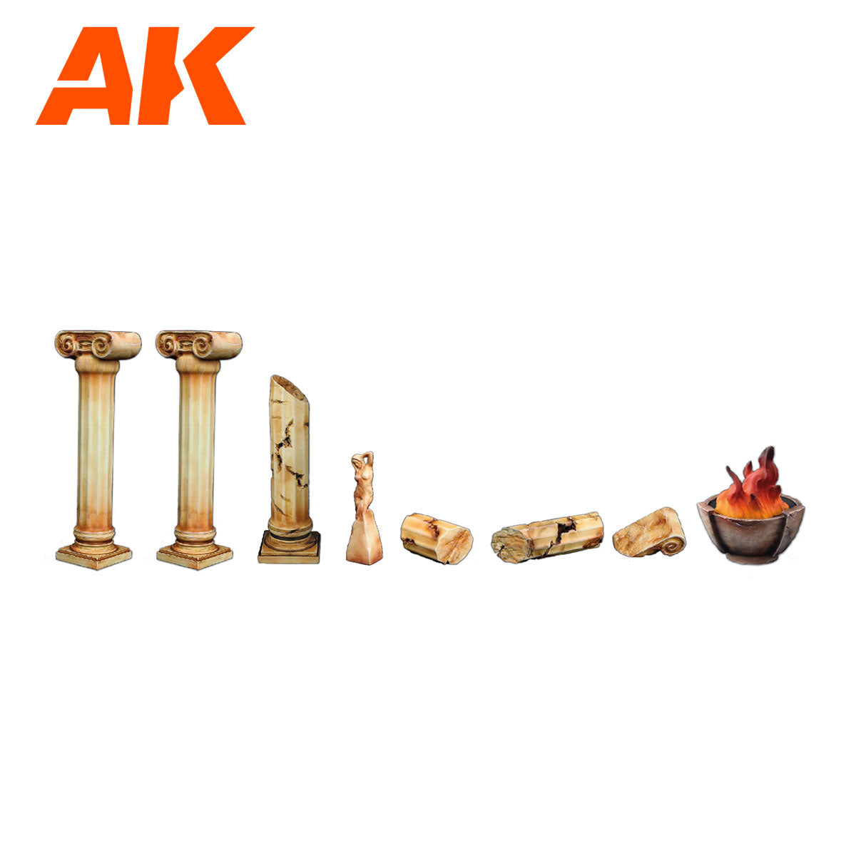 AK Scenography Wargame Set: Columns Set (30-35mm)