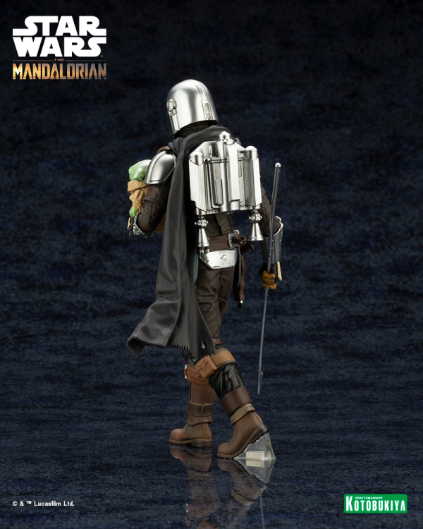 Kotobukiya: ARTFX+ Mandalorian & Grogu with Beskar Staff 1/10 Scale Pre-Painted Figure