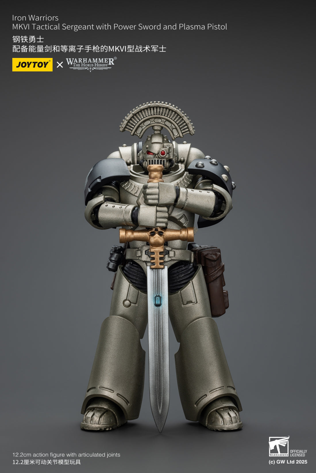 Joytoy: Iron Warriors MKVI Tactical Sergeant with Power Sword and Plasma Pistol