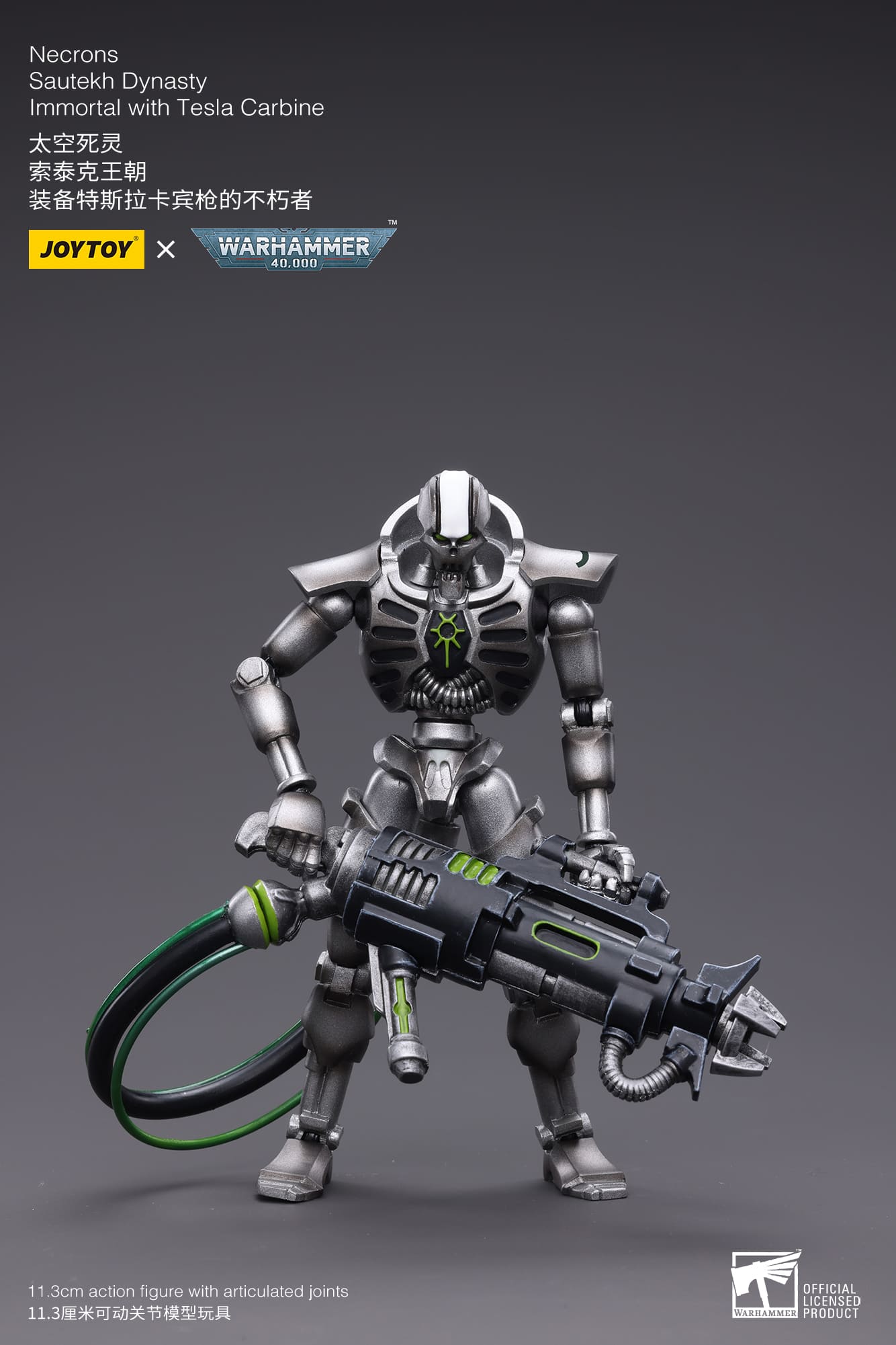 Joytoy: Necrons Sautekh Dynasty Immortal with Tesla Carbine