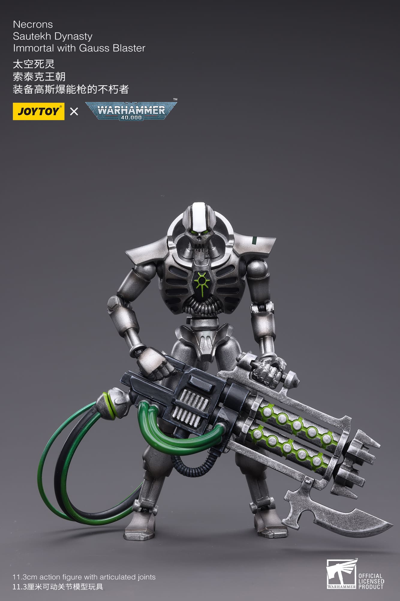 Joytoy: Necrons Sautekh Dynasty Immortal with Gauss Blaster