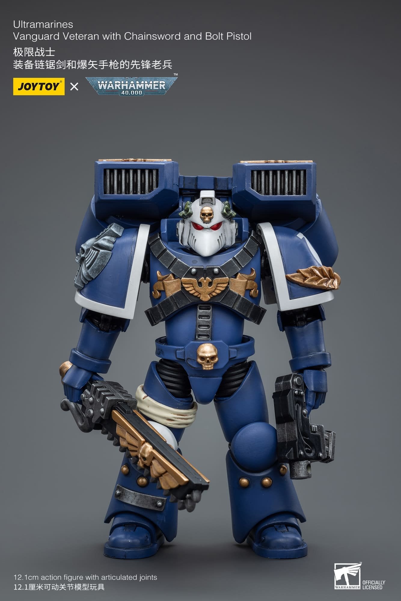 Joytoy: Ultramarines Vanguard Veteran with Chainsword and Bolt Pistol