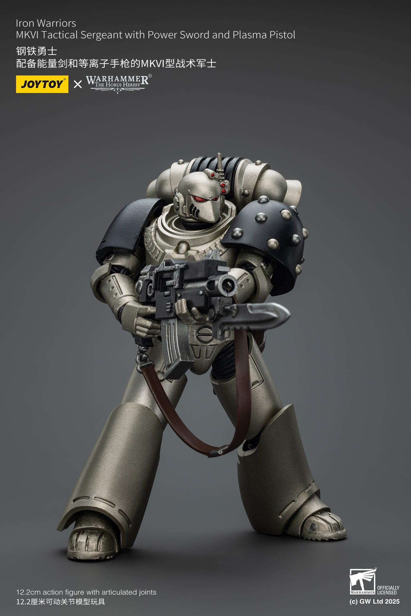 Joytoy: Iron Warriors MKVI Tactical Sergeant with Power Sword and Plasma Pistol