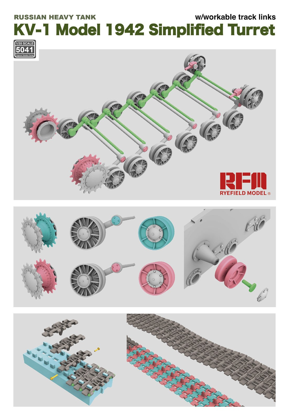 RFM: 1/35 Russian Heavy Tank KV-1 Model 1942 Simplified Turret