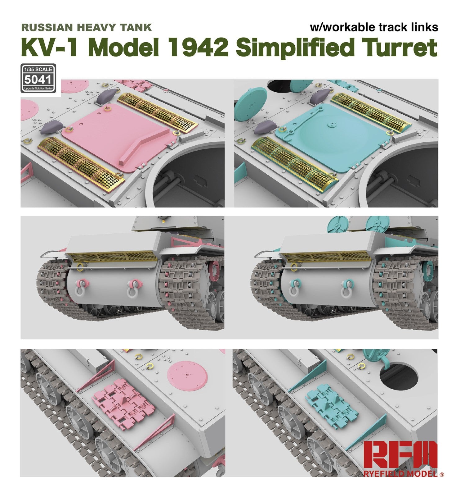 RFM: 1/35 Russian Heavy Tank KV-1 Model 1942 Simplified Turret