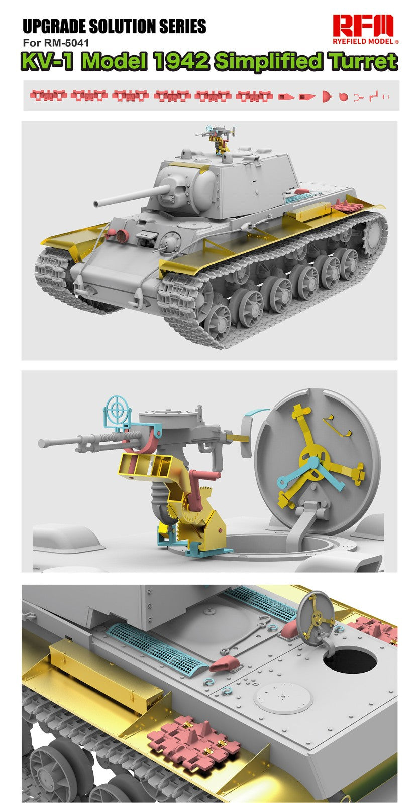 RFM: 1/35 KV-1 Model 1942 Simplified Turret UPGRADE SOLUTION