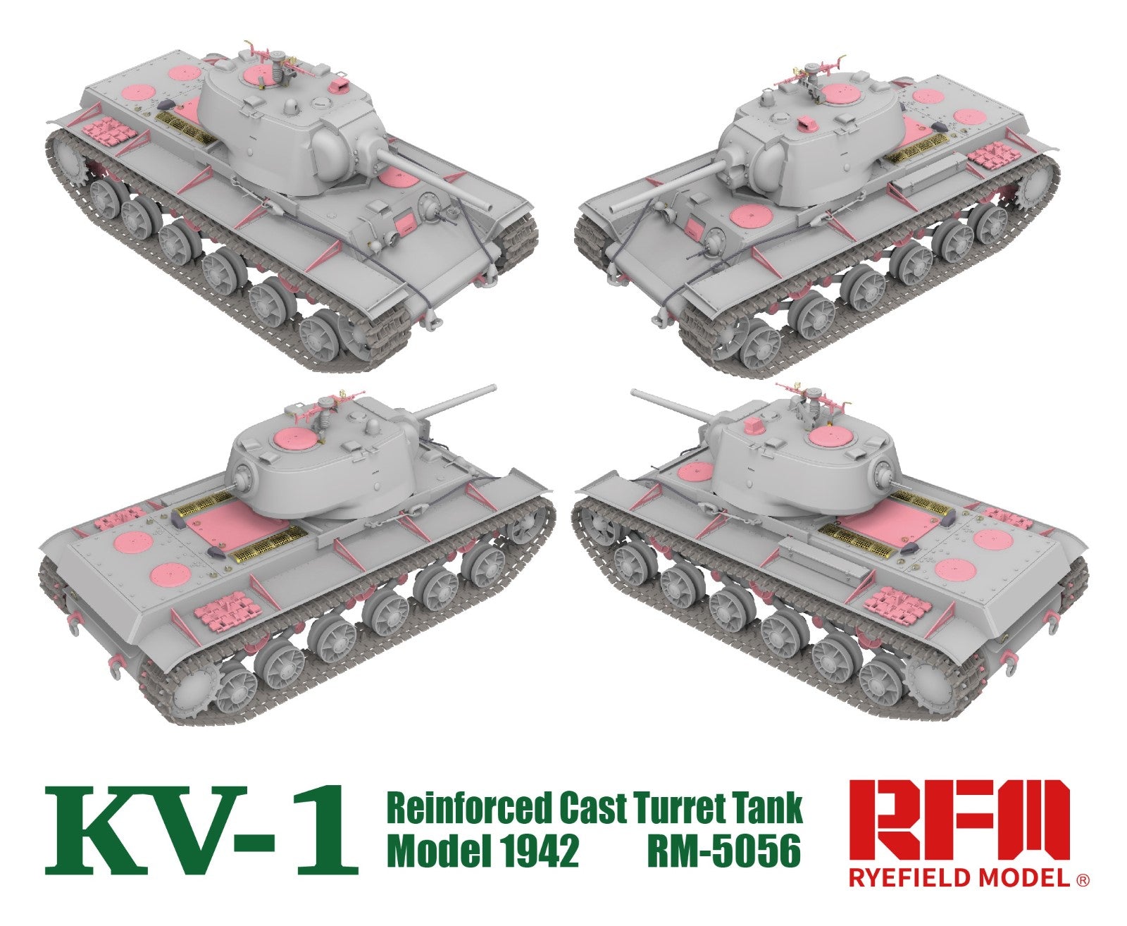 RFM: 1/35 KV-1 Reinforced Cast Turret Tank Model 1942