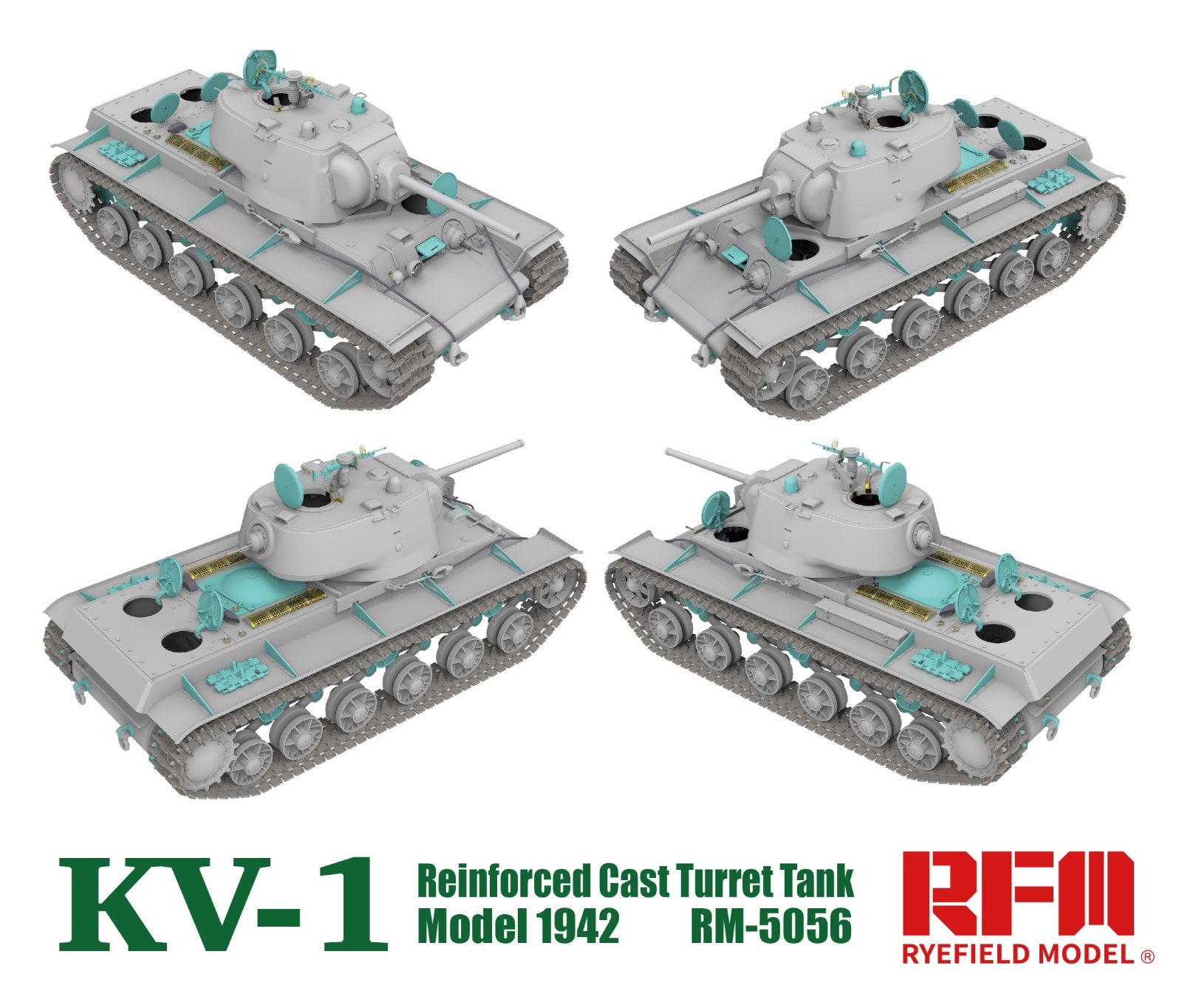 RFM: 1/35 KV-1 Reinforced Cast Turret Tank Model 1942