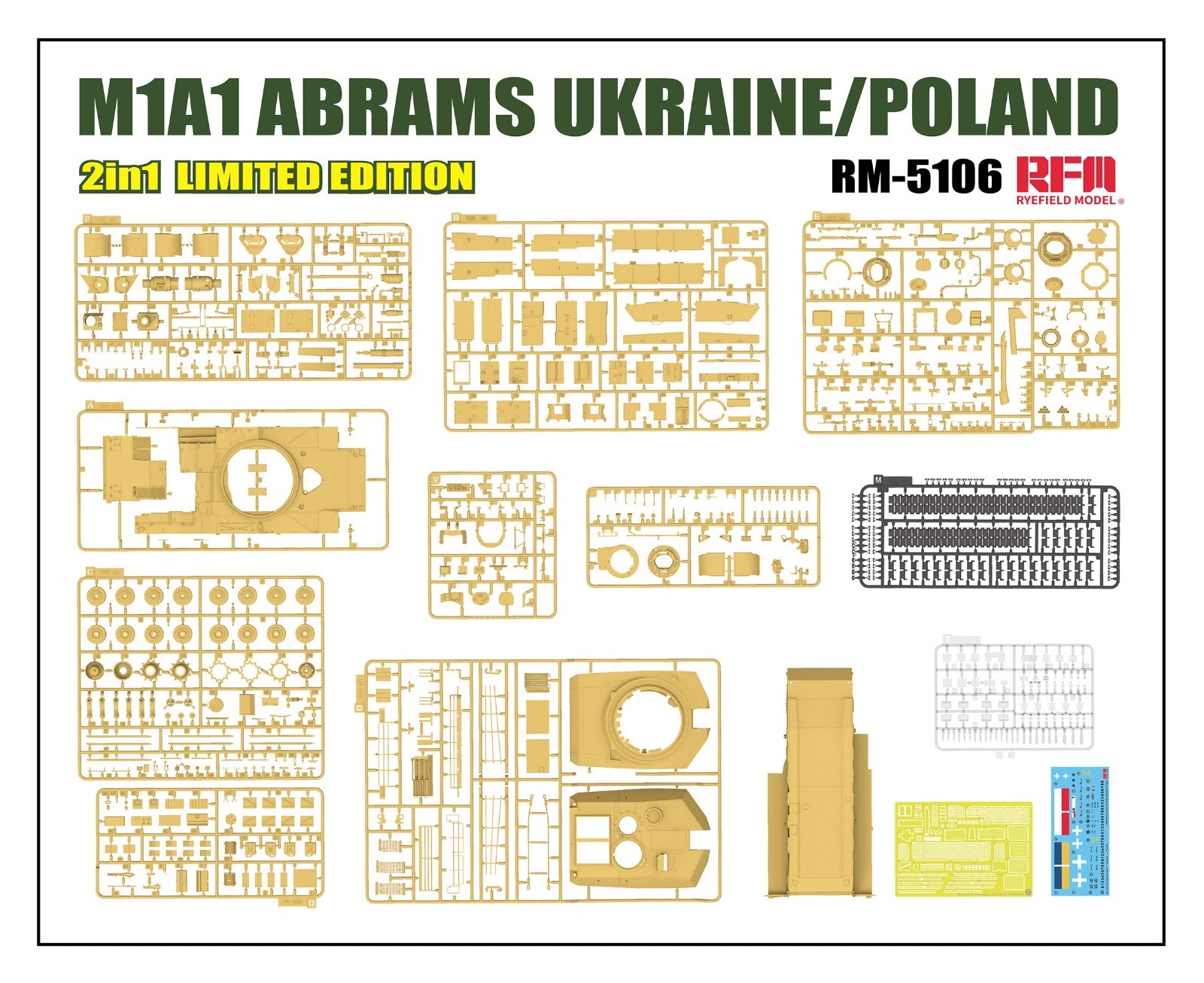 RFM: 1/35 M1A1 Abrams Ukraine/Poland 2 in 1