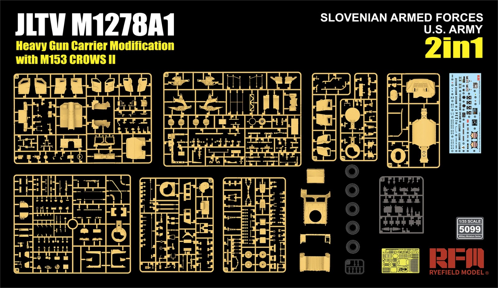 RFM: 1/35 JLTV M1278A1 Heavy Gun Carrier Modification with M153 CROWS II