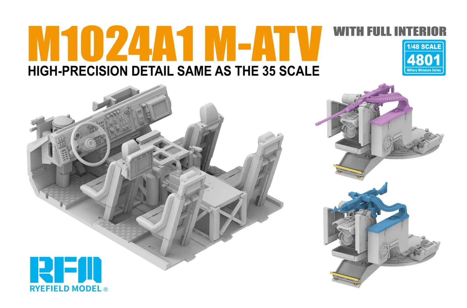 RFM: 1/48 M1240A1 M-ATV MRAP All Terrain Vehicle w/Full Interior