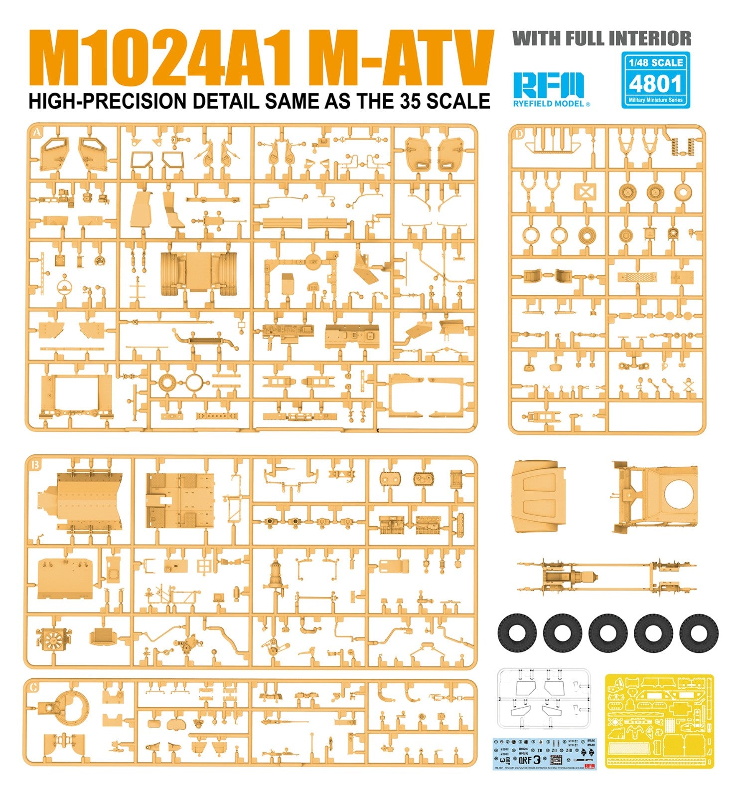 RFM: 1/48 M1240A1 M-ATV MRAP All Terrain Vehicle w/Full Interior