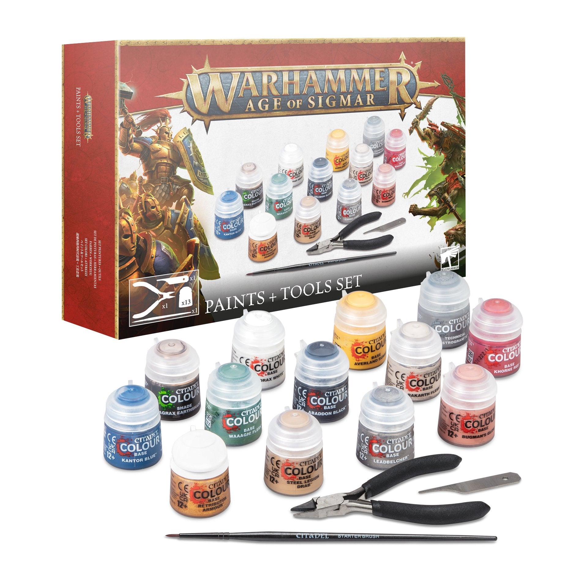 Warhammer Age of Sigmar: Paint + Tool Set