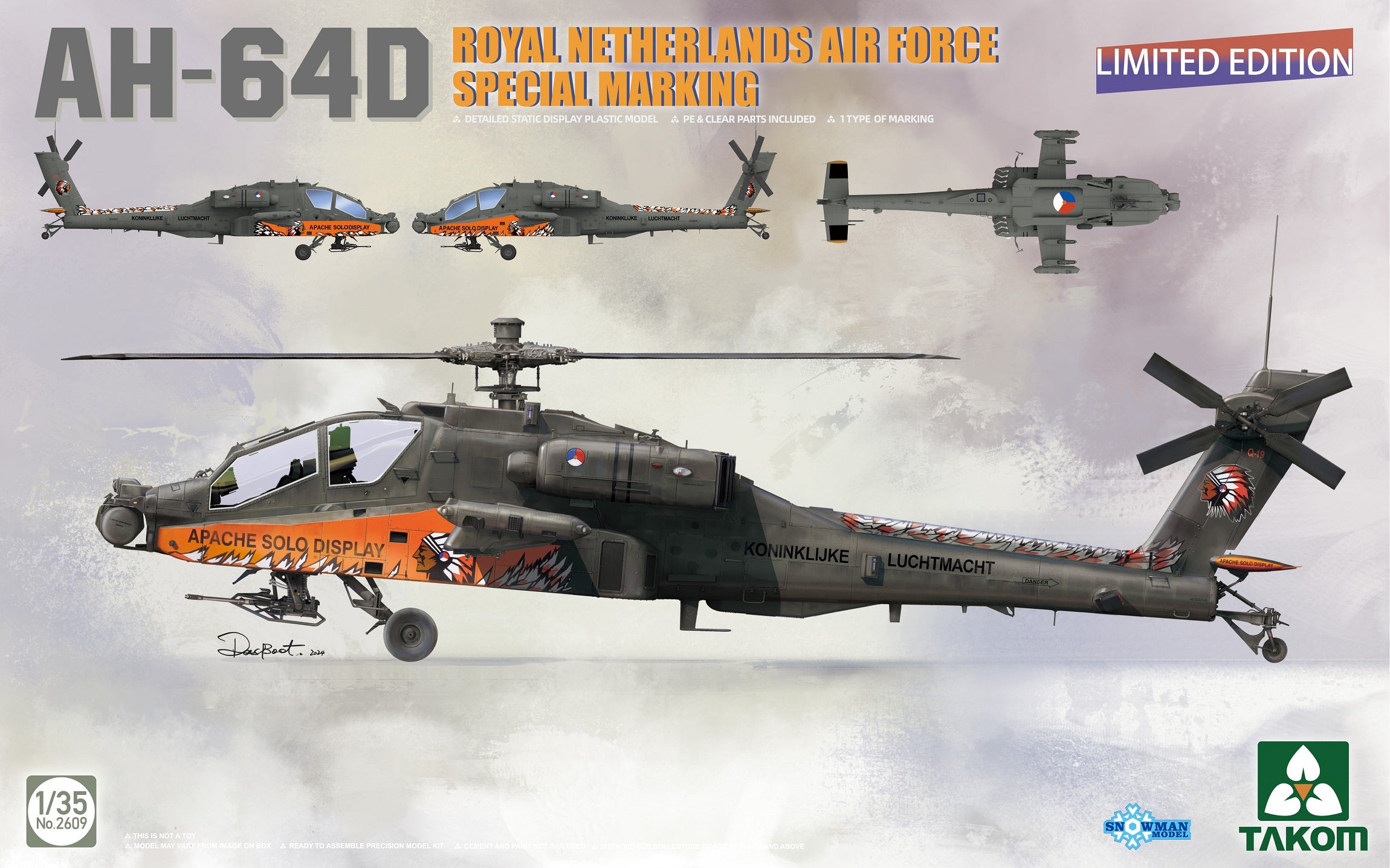 Takom: 1/35 AH-64D Royal Netherlands Air Force