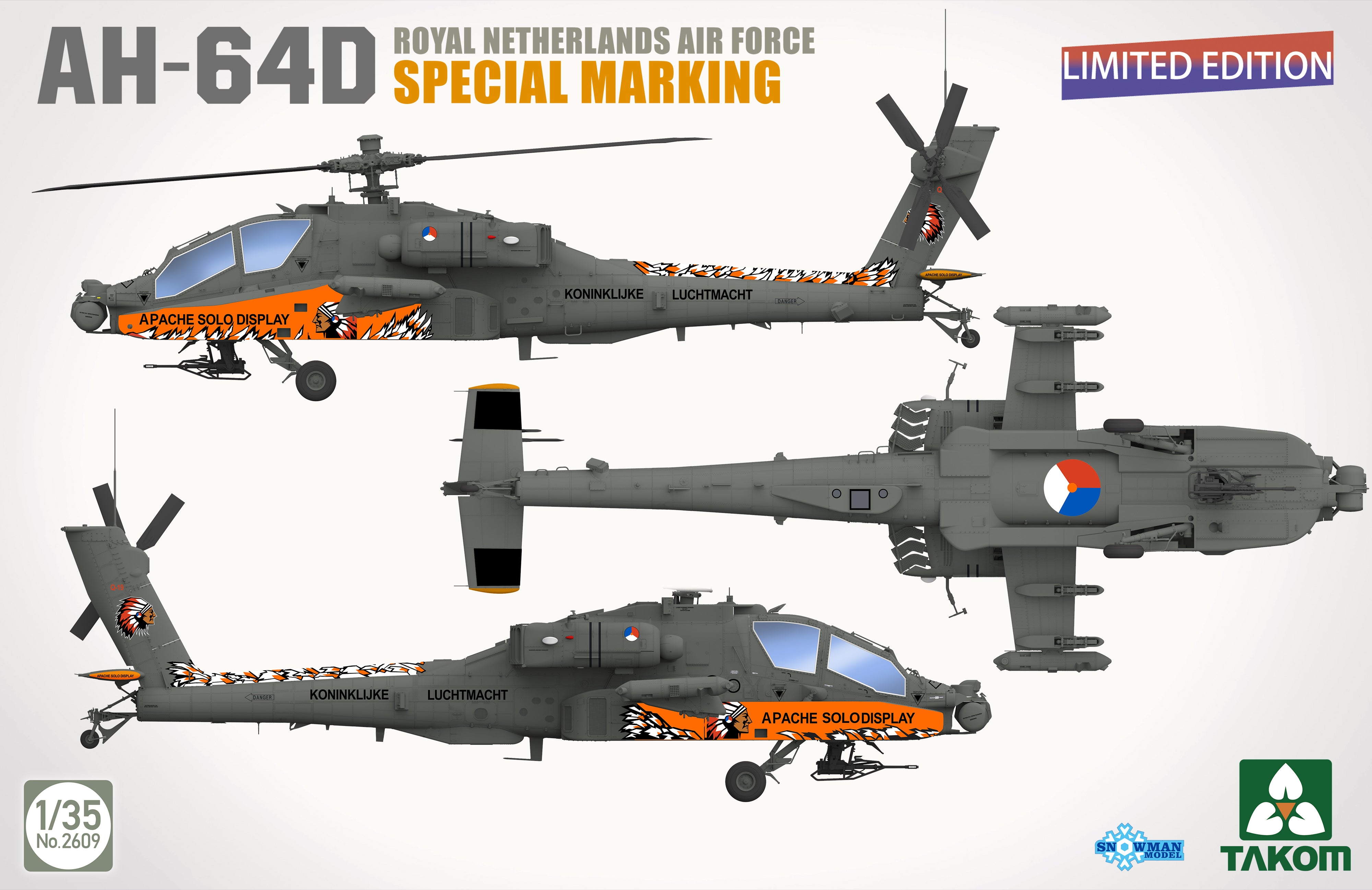 Takom: 1/35 AH-64D Royal Netherlands Air Force