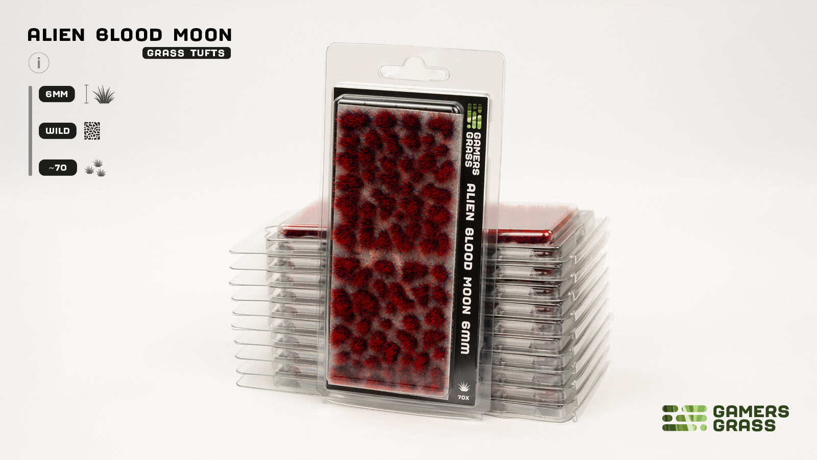 Gamers Grass: Alien Blood Moon Wild Tufts (6mm)