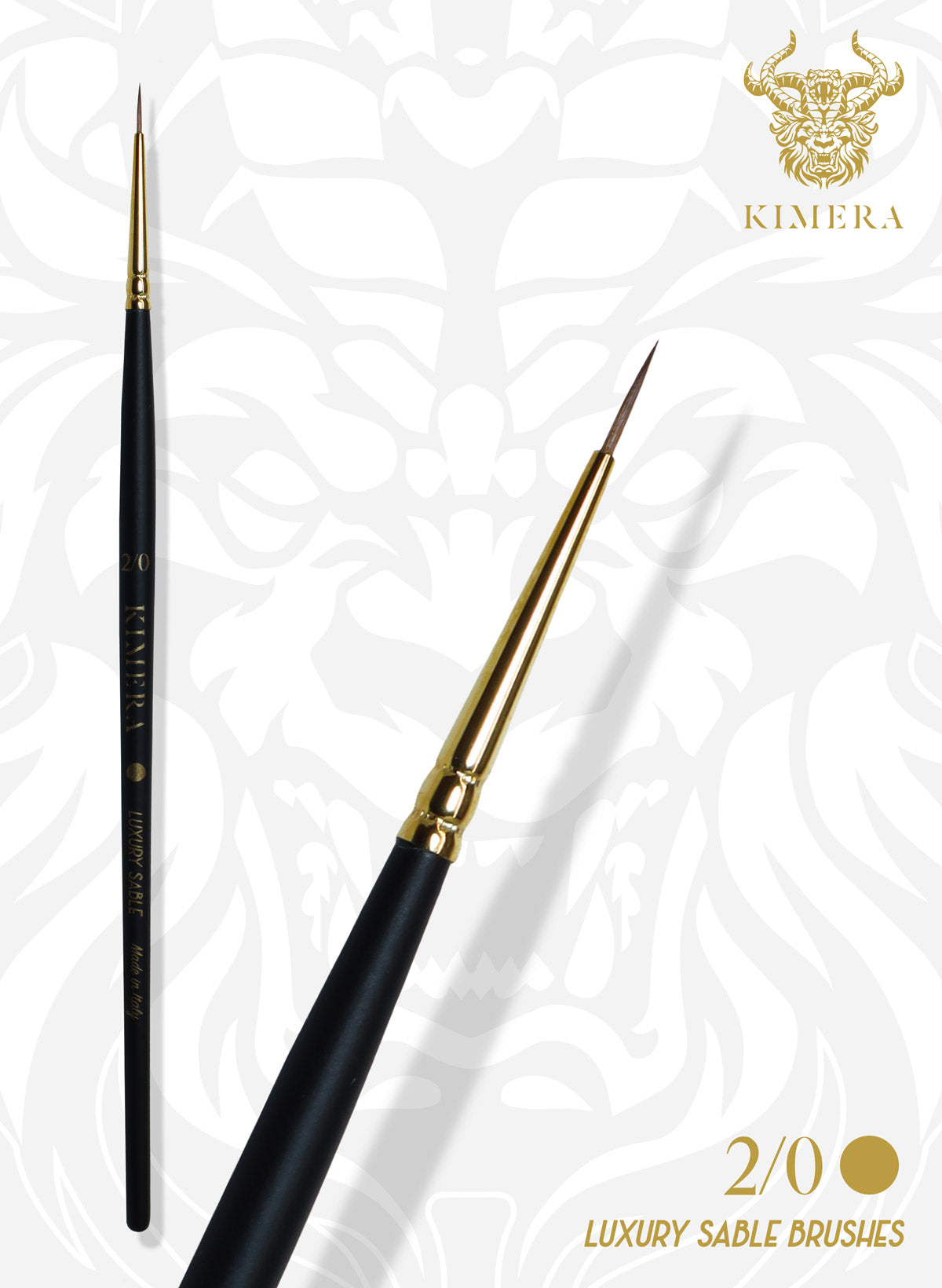 Kimera Brush: Kolinsky Sable 5 Brush Set