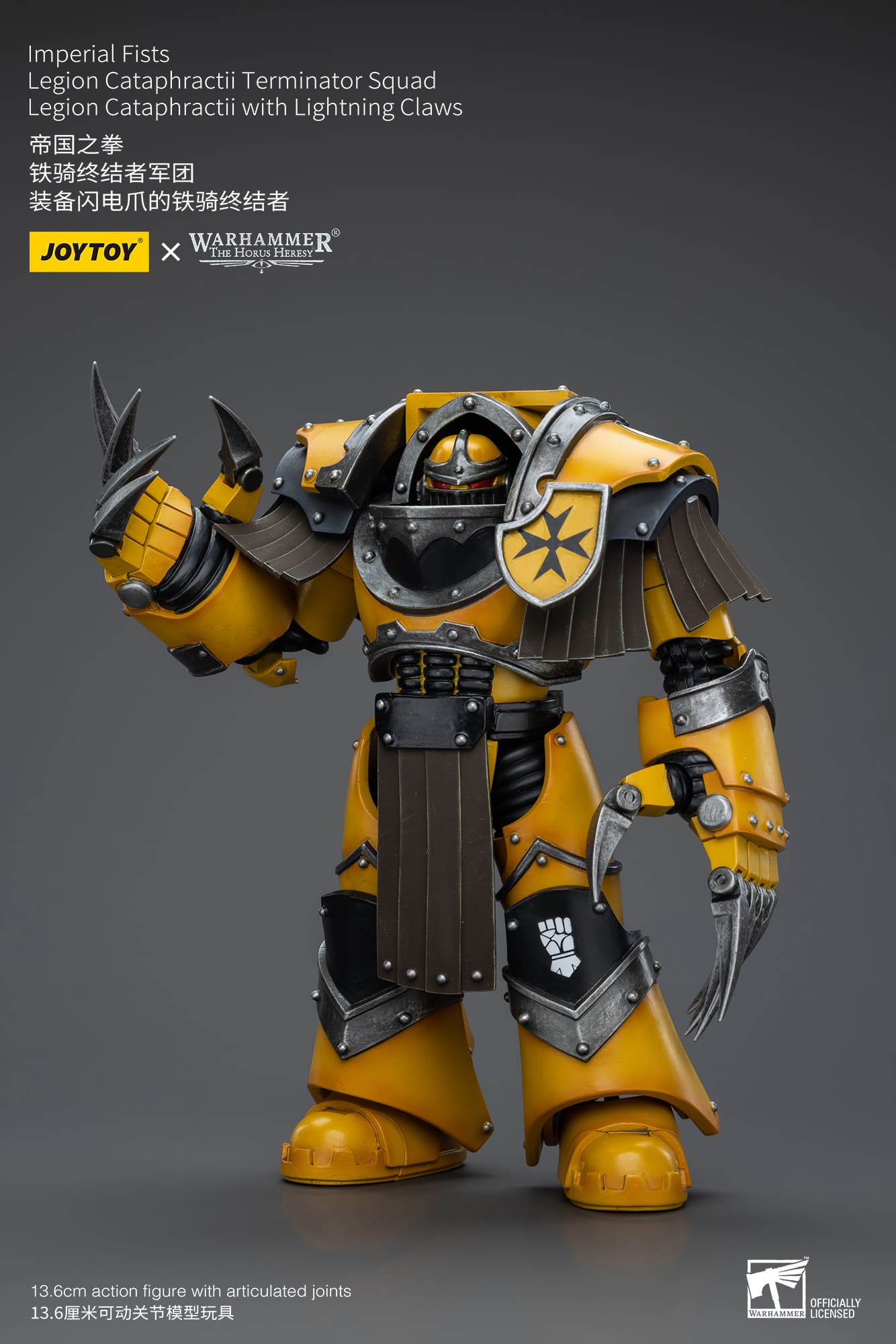 Joytoy: Imperial Fists Legion Cataphractii Sergeant with Lightning Claws