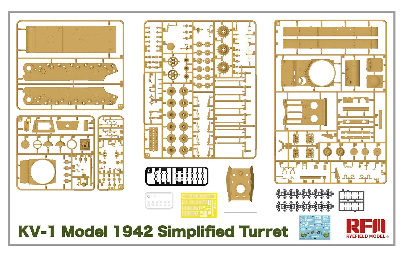 RFM: 1/35 Russian Heavy Tank KV-1 Model 1942 Simplified Turret