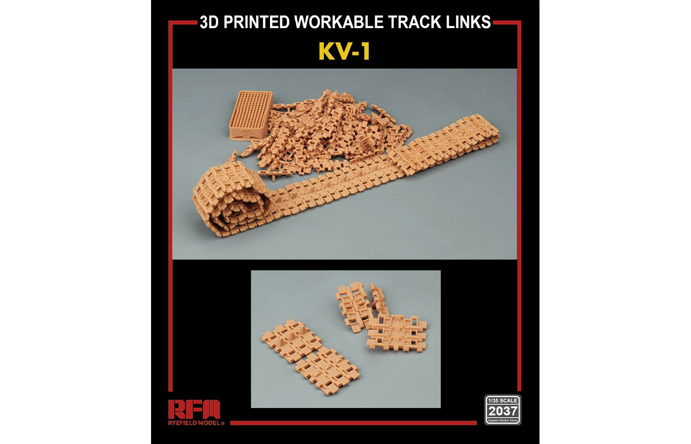 RFM: 1/35 KV-1 3D Printed Workable Track Links