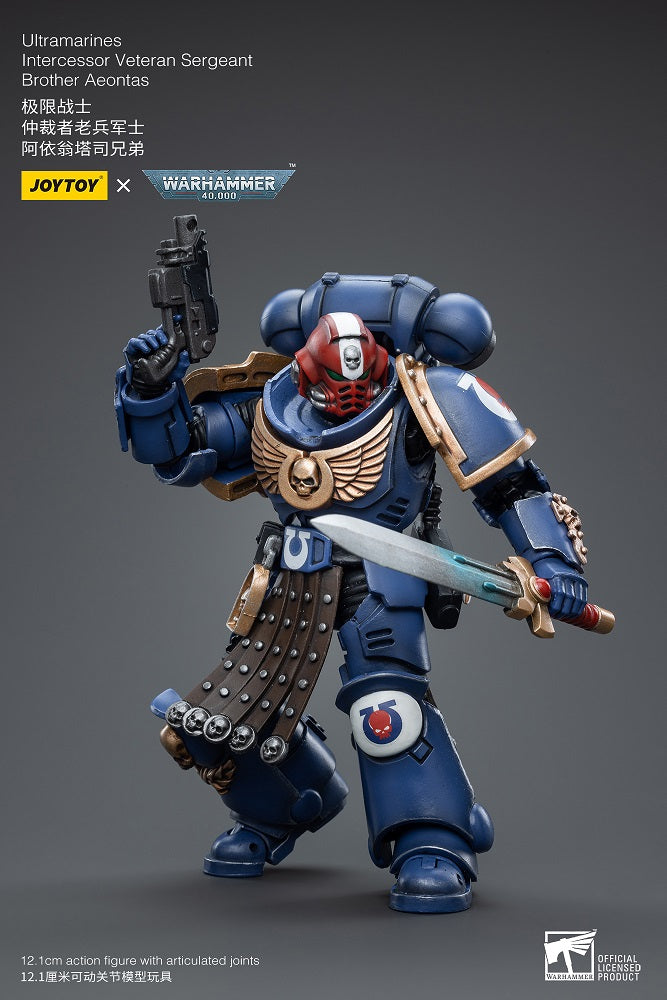 Joytoy: Ultramarines Intercessor Veteran Sergeant Brother Aeontas